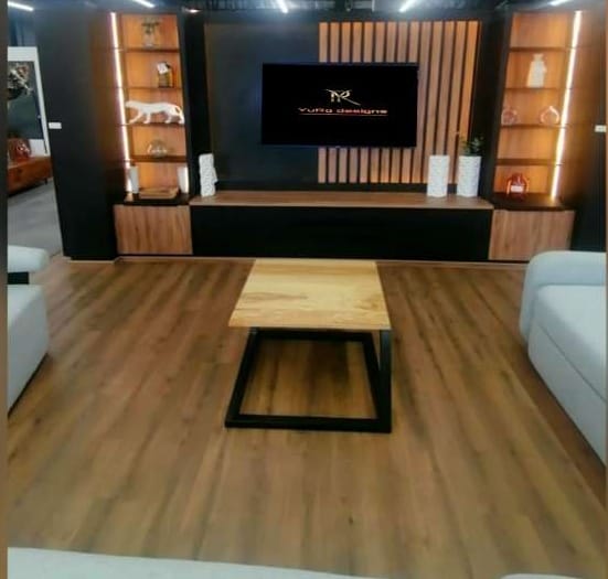 Slanted coffee table