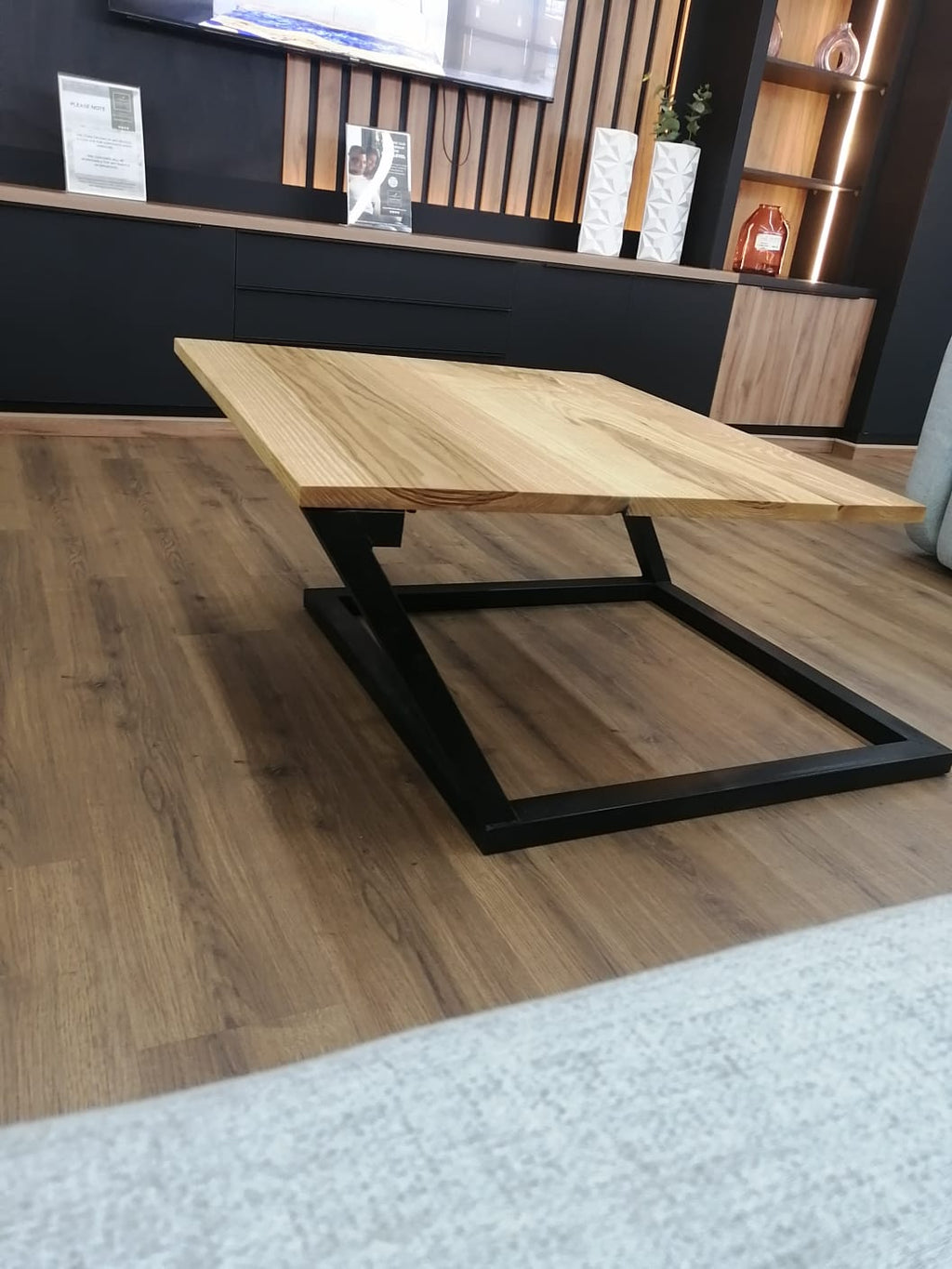 Slanted coffee table