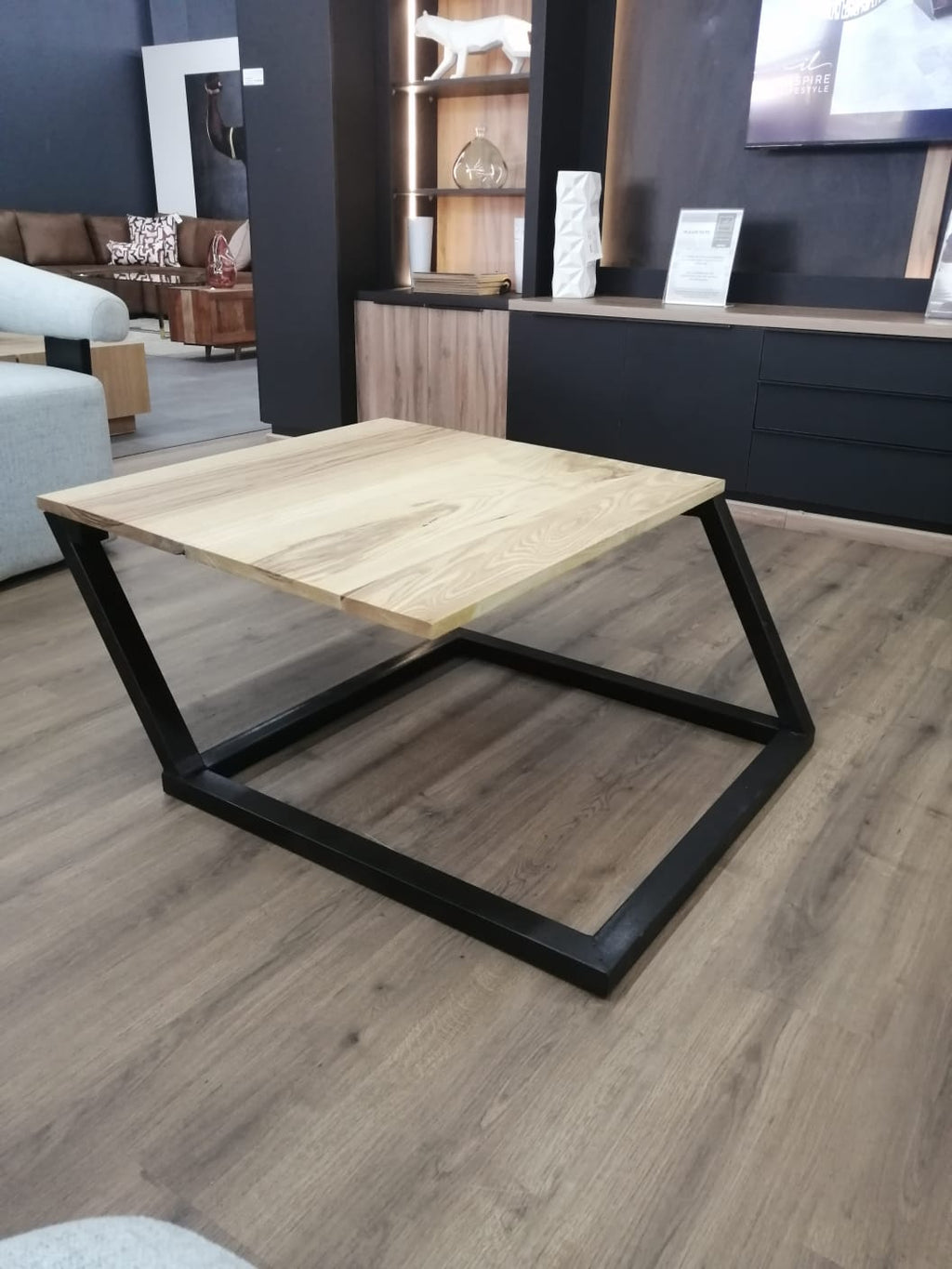 Slanted coffee table
